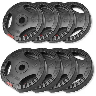 Gorilla Sports Obciążenia winylowe Gripper 4x2,5kg, 4x5kg (100654-00007-0114) - Obciążenia - miniaturka - grafika 1