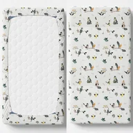 Prześcieradła dla dzieci - PRZEŚCIERADŁO BAMBUSOWE Z GUMKĄ DO ŁÓŻECZKA 60x120 ODDYCHAJĄCE - FERETTI - miniaturka - grafika 1