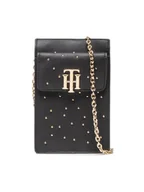 Etui i futerały do telefonów - Tommy Hilfiger Etui na telefon Th Lock Party Phone Wallet Studs AW0AW11124 Czarny - miniaturka - grafika 1