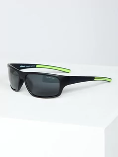 Okulary przeciwsłoneczne - Czarno-zielone okulary przeciwsłoneczne Denley MIAMI1 - grafika 1