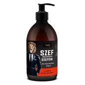 Żele pod prysznic dla mężczyzn - LaQ Żel pod Prysznic dla Mężczyzn Szef Wszystkich Szefów 8w1 500ml - miniaturka - grafika 1