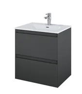 Szafki łazienkowe - Elita 168142 SZAFKA podumywalkowa SPLIT 60 2S ANTHRACITE MATT PDW - miniaturka - grafika 1