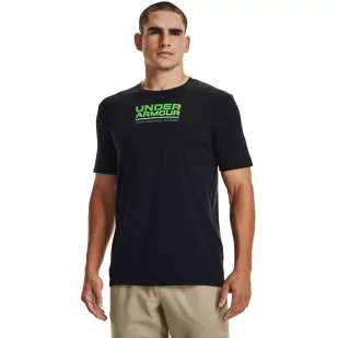 Koszulka męska Under Armour MULTICOLOR BOX LOGO SS - Koszulki sportowe męskie - miniaturka - grafika 1