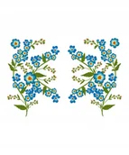 Pasmanteria - Naprasowanka Kwiaty Termo Naklejka Aplikacja - miniaturka - grafika 1