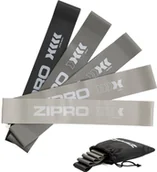 Gumy, taśmy, ekspandery - Zipro Mini Band Mini Band Latex różne poziomy oporu w zestawie szary 5 szt. - miniaturka - grafika 1