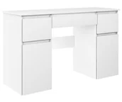 Biurka - Biurko Dwuszafkowe Megan B1 Białe - miniaturka - grafika 1