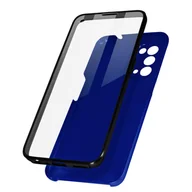 Etui i futerały do telefonów - Etui 360° do Oppo Reno 5 5G / Find X3 Lite Elastyczny przód i sztywny tył – niebieskie - miniaturka - grafika 1