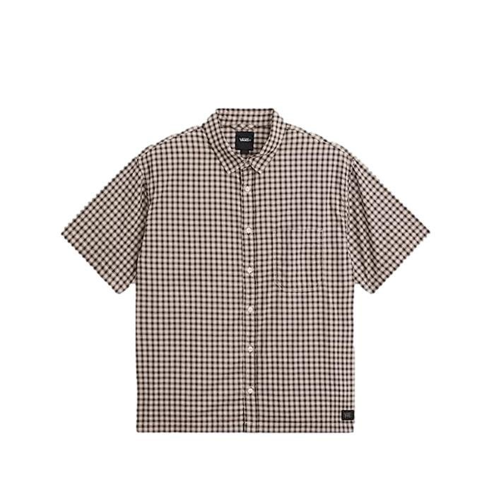 Vans Koszula Męska Larkspur Mini Plaid Shirt Oatmeal/Demitas VN000TA6GCO1 XS