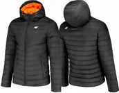 Kurtki męskie - 4F KURTKA MĘSKA PRZEJŚCIOWA PIKOWANA CZARNA CIEPŁA ZIMOWA Z KAPTUREM R. XL - miniaturka - grafika 1