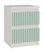 Szafki nocne - Szafka Nocna Malwa M2 Arteso - Miętowy / Zielony - miniaturka - grafika 1