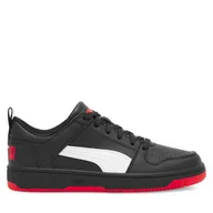 Buty dla chłopców - Sneakersy Puma REBOUND LAYUP LO SL JR 37049013 Czarny - miniaturka - grafika 1