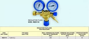 Fachowiec Reduktor tlen 07 FACHOWIEC, 10 bar - Akcesoria do elektronarzędzi - miniaturka - grafika 1