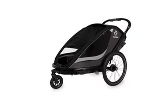 Hamax - Przyczepka rowerowa COCOON  podwójna - Grey/black - Wózki dziecięce - miniaturka - grafika 1