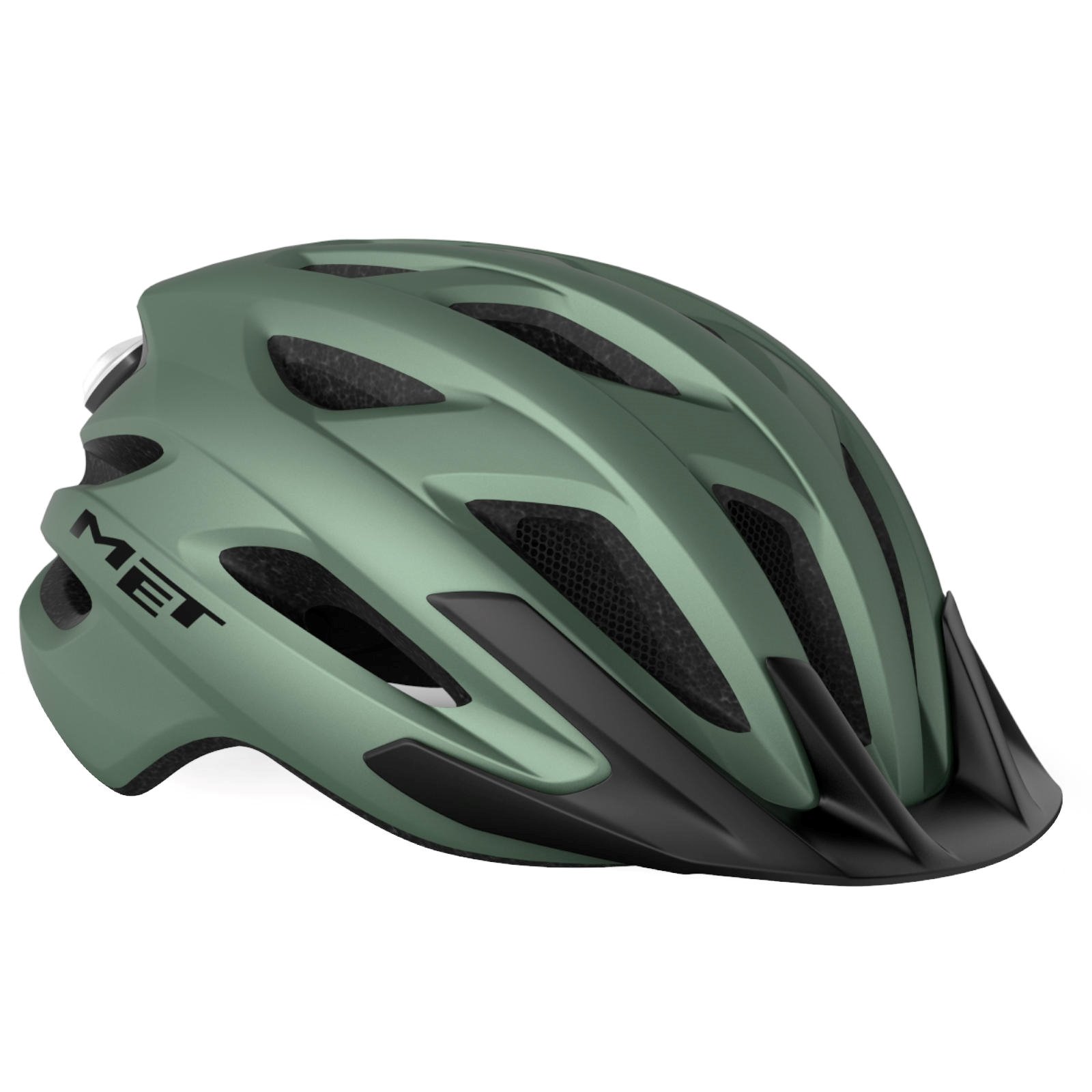 Kask rowerowy MET Crossover, jasnozielony matowy, M