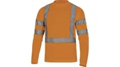 Odzież robocza - Delta Plus Odblaskowa koszulka długi rękaw Pika 100% poliester 235 G/M2kolor pomarańczowy rozmiar 3XL STAROR3X STAROR3X - miniaturka - grafika 1
