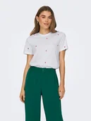 Koszulki i topy damskie - ONLY Koszulka w kolorze białym - miniaturka - grafika 1