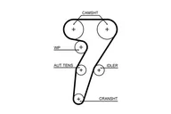 Mechanizmy rozrządu - GATES PASEK ROZRZ  5653XS ALFA 147 1,6 00- - miniaturka - grafika 1
