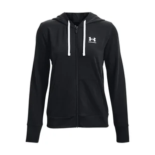 Damska Bluza UNDER ARMOUR RIVAL TERRY FZ HOODIE 1369853-001 – Czarny - Bluzy damskie - miniaturka - grafika 1