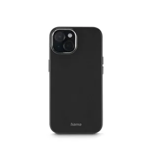 Hama Etui na telefon Apple iPhone 15 (futerał, case, cover, antypoślizgowe, ochrona, ładowanie bezprzewodowe, elastyczne) czarne - Etui i futerały do telefonów - miniaturka - grafika 1