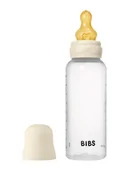 Butelki dla niemowląt - BIBS BUTELKA PLASTIC PP ze smoczkiem antykolkowym z kauczuku naturalnego, pojemność 270 ml, IVORY - miniaturka - grafika 1