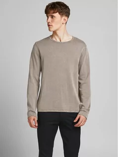 Swetry męskie - Jack&Jones Sweter Eleo 12174001 Brązowy Regular Fit - grafika 1