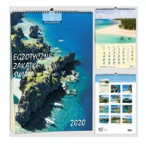 EV-Corp Kalendarz ścienny 2020, Egzotyczne zakątki świata