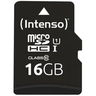 Karty pamięci - Intenso MicroSDHC Class 10 16GB (3413470) - miniaturka - grafika 1