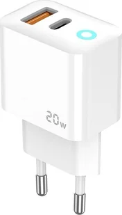 Ładowarka Jellico JELLICO ładowarka sieciowa EU11 PD 20W 1xUSB-C + 1xUSB QC3.0 + kabel USB-C - USB-C Biały - Ładowarki do telefonów - miniaturka - grafika 1
