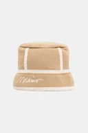 Czapki damskie - Moschino kapelusz z wełną kolor beżowy M3353 65460 - miniaturka - grafika 1