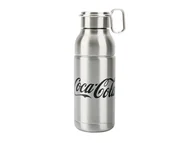 Shakery i bidony sportowe - Bidon termiczny 0,650 L. ELITE  THERMAL MIA COCA-COLA SILVER - miniaturka - grafika 1