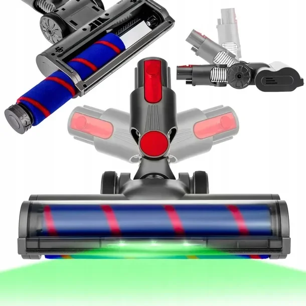 Turbo Szczotka Ssawka Obrotowa Z Led Do Odkurzacza Dyson V7 V8 V10 V11