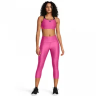 Spodnie sportowe damskie - Damskie legginsy treningowe Under Armour Tech Hi Capri - różowe - UNDER ARMOUR - miniaturka - grafika 1