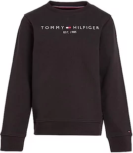 Tommy Hilfiger Bluza dziecięca unisex Essential, Czarny, 5 lat - Bluzy dla dziewczynek - miniaturka - grafika 1