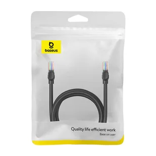 Kabel sieciowy Baseus Ethernet CAT5, 2m (czarny) - Kable miedziane - miniaturka - grafika 8