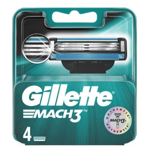Wkłady Do Golenia Gillette Mach3 4 Szt Zapas - Maszynki do golenia i wkłady - miniaturka - grafika 1