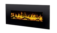 Kominki elektryczne - Aflamo Kominek elektryczny Led ścienny bez grzania Albion 50" czarny 516 - miniaturka - grafika 1