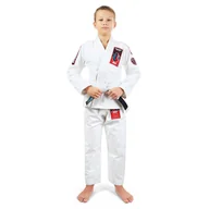 Kimona, stroje i obuwie - Kimono/Gi do BJJ dla dzieci Ground Game Ninja białe - miniaturka - grafika 1