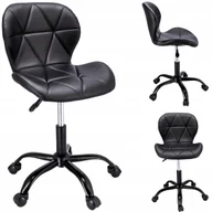 Fotele i krzesła biurowe - KRZESŁO biurowe na kółkach obrotowe do biurka - miniaturka - grafika 1