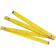 Poziomice, łaty, miary - Profix Miara drewniana składana 1m 5 części - miniaturka - grafika 1