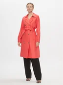 Płaszcze damskie - Vero Moda Trencz Doreen 10301287 Różowy Regular Fit - miniaturka - grafika 1