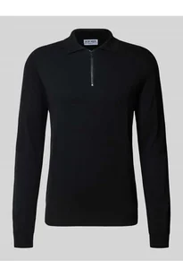 Sweter z dzianiny z kołnierzykiem polo - Antony Morato - Swetry męskie - miniaturka - grafika 1