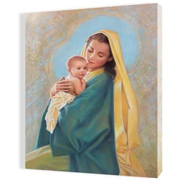 Obraz religijny na płótnie Matka Boża i Dzieciątko Jezus - Ikony i obrazy sakralne - miniaturka - grafika 1
