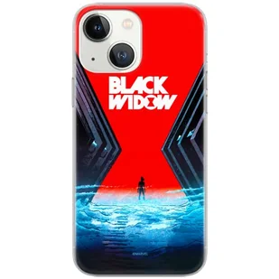 ERT GROUP etui na telefon Apple Iphone 13 MINI, case oryginalny i oficjalnie licencjonowany przez Marvel, wzór Czarna Wdowa 001, optymalnie dopasowane, plecki z TPU - Etui i futerały do telefonów - miniaturka - grafika 1