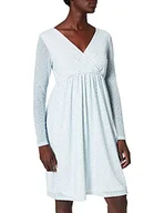 Sukienki - NA-KD Damska sukienka z siatki z recyklingu, na co dzień, Jasnoniebieski biały kwiatowy, 40 - miniaturka - grafika 1