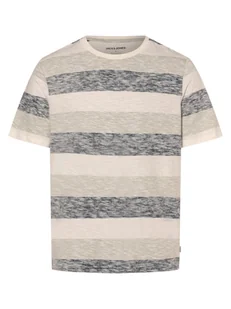 Jack & Jones Koszulka męska - JJCoast Mężczyźni Bawełna niebieski|zielony|biały w paski, S - Koszulki męskie - miniaturka - grafika 1