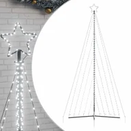Ozdoby bożonarodzeniowe - vidaXL Lampki choinkowe, 570 zimnych białych LED, 399 cm - miniaturka - grafika 1