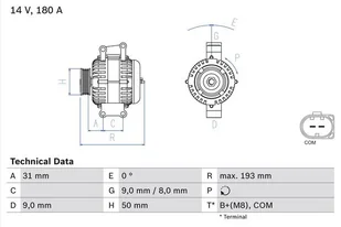 Alternator Bosch 0 986 083 220 - Alternatory - miniaturka - grafika 1