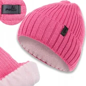 Czapki damskie - Czapka zimowa dla dziewczynki na zimę z POLAREM 52-54 - miniaturka - grafika 1