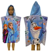 Okrycia kąpielowe dla dzieci - FROZEK KRAINA LODY Ręcznik DZIECIĘCY z Kapturem PONCHO OKRYCIE KĄPIELOWE ELZA - miniaturka - grafika 1