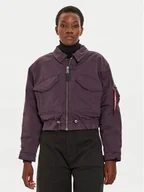 Kurtki damskie - Alpha Industries Kurtka bomber 148011 Fioletowy Regular Fit - miniaturka - grafika 1